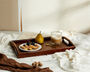 Vera Rectangle Rattan And Wood Serving Tray, thumbnail 1 of 3