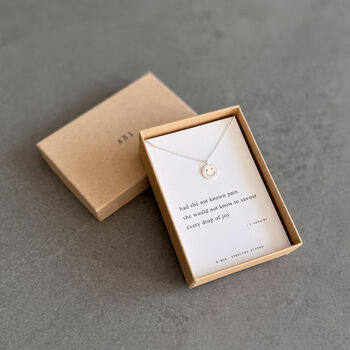 Joy Sterling Silver Smiley Necklace, 10 of 10