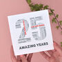 Personalised Silver 25th Wedding Anniversary Card, thumbnail 2 of 2