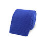 Wedding Handmade Polyester Knitted Pocket Square In Royal Blue, thumbnail 6 of 8