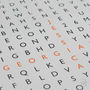 Personalised Word Search Art Print With 100 Words, thumbnail 4 of 12