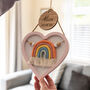 Personalised New Baby Gift Heart Nursery Sign, thumbnail 3 of 5