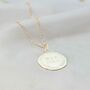 Wreath And Date Disc Personalised Necklace, thumbnail 2 of 8