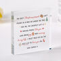 Personalised Christmas Acrylic Plaque Gift, thumbnail 1 of 4