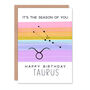 Astrological Taurus Birthday Card, thumbnail 2 of 2