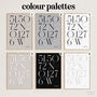 Personalised Deco Coordinate Print, Wedding Gift, thumbnail 4 of 7