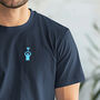 Mens Blue Football Player Cup T Shirt, Father's Day, thumbnail 1 of 4