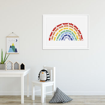 Rainbow Print With Shapes, 2 of 5