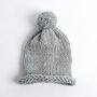 Pom Pom Hat And Scarf Knitting Kit Beginner Basics, thumbnail 2 of 6
