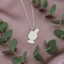 Egg And Soldier Charm Sterling Silver Necklace, thumbnail 1 of 3