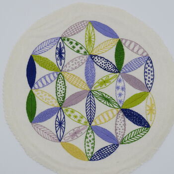 Starflower Sampler Hand Embroidery Kit, 7 of 11