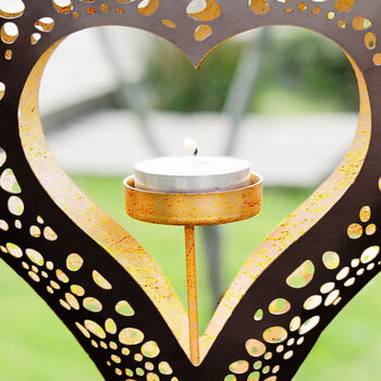 Gold Hanging Heart Candle Holder, 4 of 7