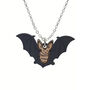 Long Eared Bat Charm Necklace, thumbnail 3 of 4