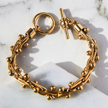 Peppercorn Gold Plated Silver Statement Necklace, 3 of 7