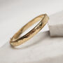 Hand Engraved Vintage Style Rolled Gold Bangle, thumbnail 1 of 4