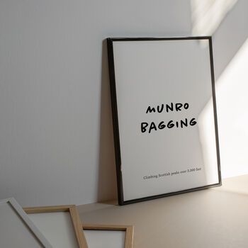 'Munro Bagging' Scottish Print, 2 of 2