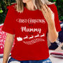 First Christmas As A Family Red T Shirts And Baby Grow, thumbnail 3 of 5