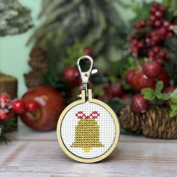 Jingle All The Way Christmas Mini Matchbox Cross Stitch Kit, 4 of 5