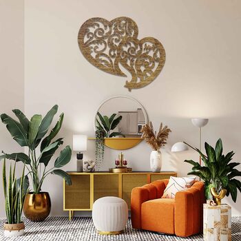 Contemporary Wooden Hearts: Love Inspired Wall Art, 4 of 12
