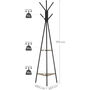 Freestanding Coat Rack Hall Tree Stand, thumbnail 2 of 9