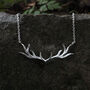 My Deer Antler Wilderness 925 Sterling Silver Necklace, thumbnail 1 of 7
