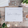 Personalised Modern Heart Design Wedding Guest Book, thumbnail 3 of 11