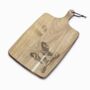 Personalised Boston Terrier Engraved Acacia Serving Board, thumbnail 5 of 9