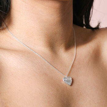 Sunbeam Heart Pendant Necklace, 5 of 8