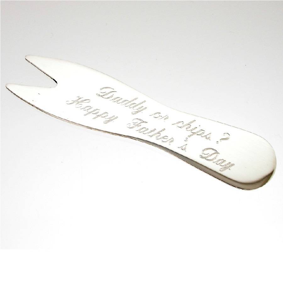 Silver Chip Fork For The Wallet, 1 of 7