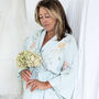 Special Offer Personalised Wedding Floral Dressing Gown Bride, thumbnail 6 of 8