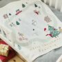 Personalised Christmas Village Fleece Blanket, thumbnail 1 of 3