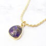 Statement Amethyst February Birthstone Rope Necklace, thumbnail 1 of 4