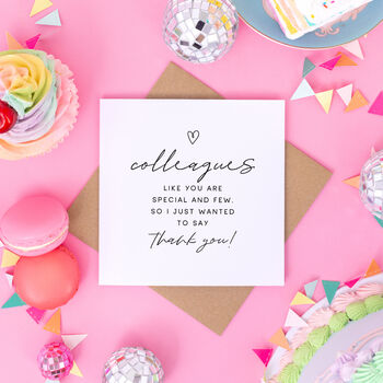 Special Colleagues Thank You Card, 2 of 2