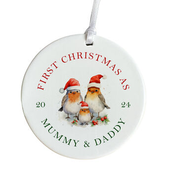 First Christmas As Mummy And Daddy Ornament Gift, 2 of 4