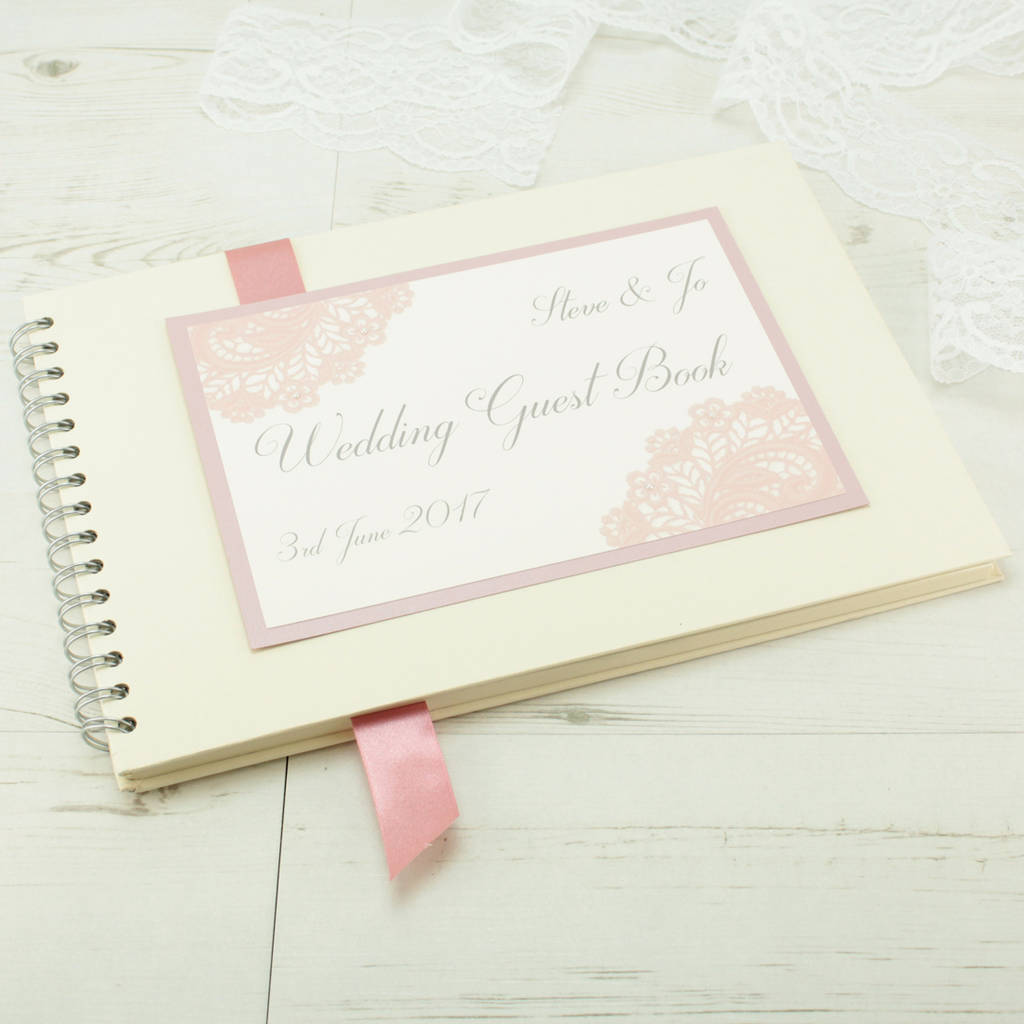personalised a4 victoria guest book by dreams to reality design ltd