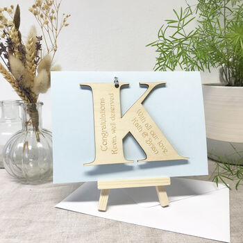 Personalised Initial Letter Congratulations Card, 12 of 12