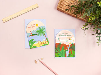 Tropical Holiday Anniversary Card, 3 of 5