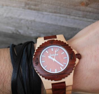 Fox Unisex Wood Watch, 5 of 6