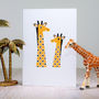 Giraffe Blank Greetings Card, thumbnail 1 of 2