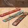 Hand Painted Floral Wooden Incense Holder, thumbnail 1 of 5