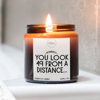 50th Birthday Gift For Her, You Look 49 Candle With Matches, 2 of 9