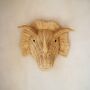 Triceratops Rattan Wall Mask Dinosaur Wall Art, thumbnail 7 of 7