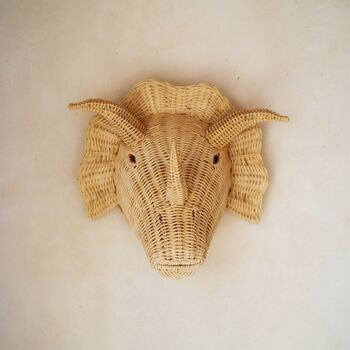 Triceratops Rattan Wall Mask Dinosaur Wall Art, 7 of 7