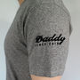 Personalised Daddy Sleeve Print T Shirt, thumbnail 2 of 4