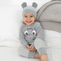 Personalised Elephant Vest, Joggers And Hat Unisex Set, thumbnail 1 of 6