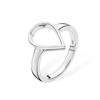 925 Sterling Silver Designer Open Petal Ring, 2 of 6