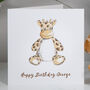 Personalised Giraffe Soft Toy, thumbnail 3 of 4