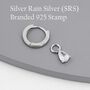 Sterling Silver Pear Cut Cz Droplet Hoop Earrings, thumbnail 8 of 12