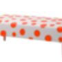 Hand Painted Upholstered Polka Dot Coffee Table Ottoman, thumbnail 8 of 11