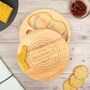 Personalised Engraved Vintage Style Wooden Cheese Board Set, thumbnail 2 of 6